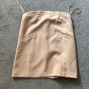 Chic Tan Mini Skirt for Women
